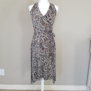 Bisou Bisou Halter Ikat Print Dress - 8 - NWOT
